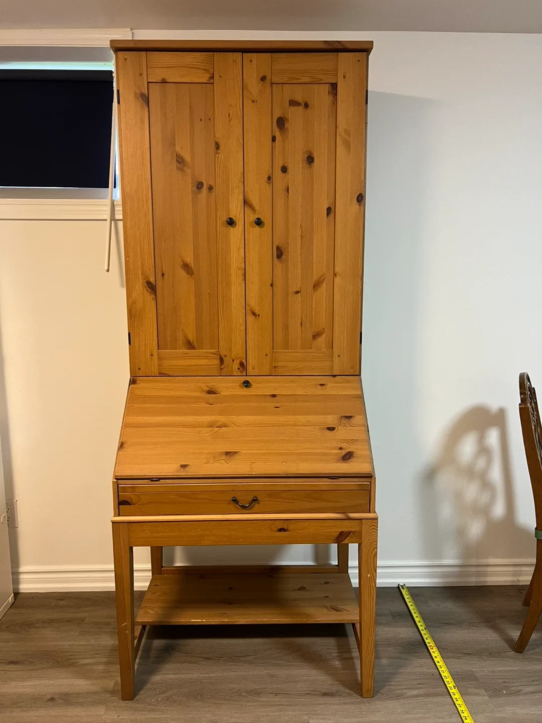 IKEA Hemnes Secretary Desk with shelves cabinet