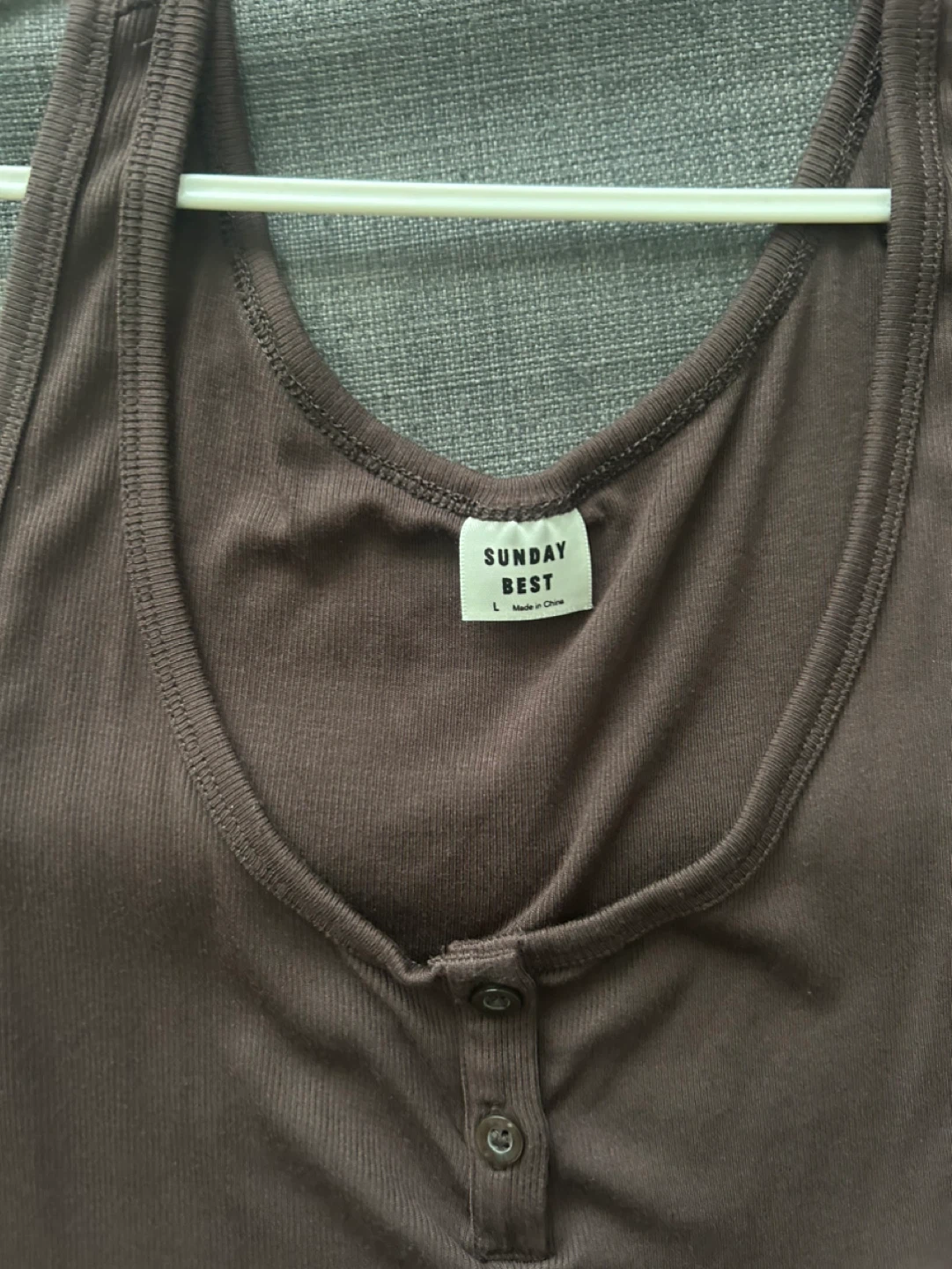 Sunday Best Brown Tank Top - Size L - photo 2
