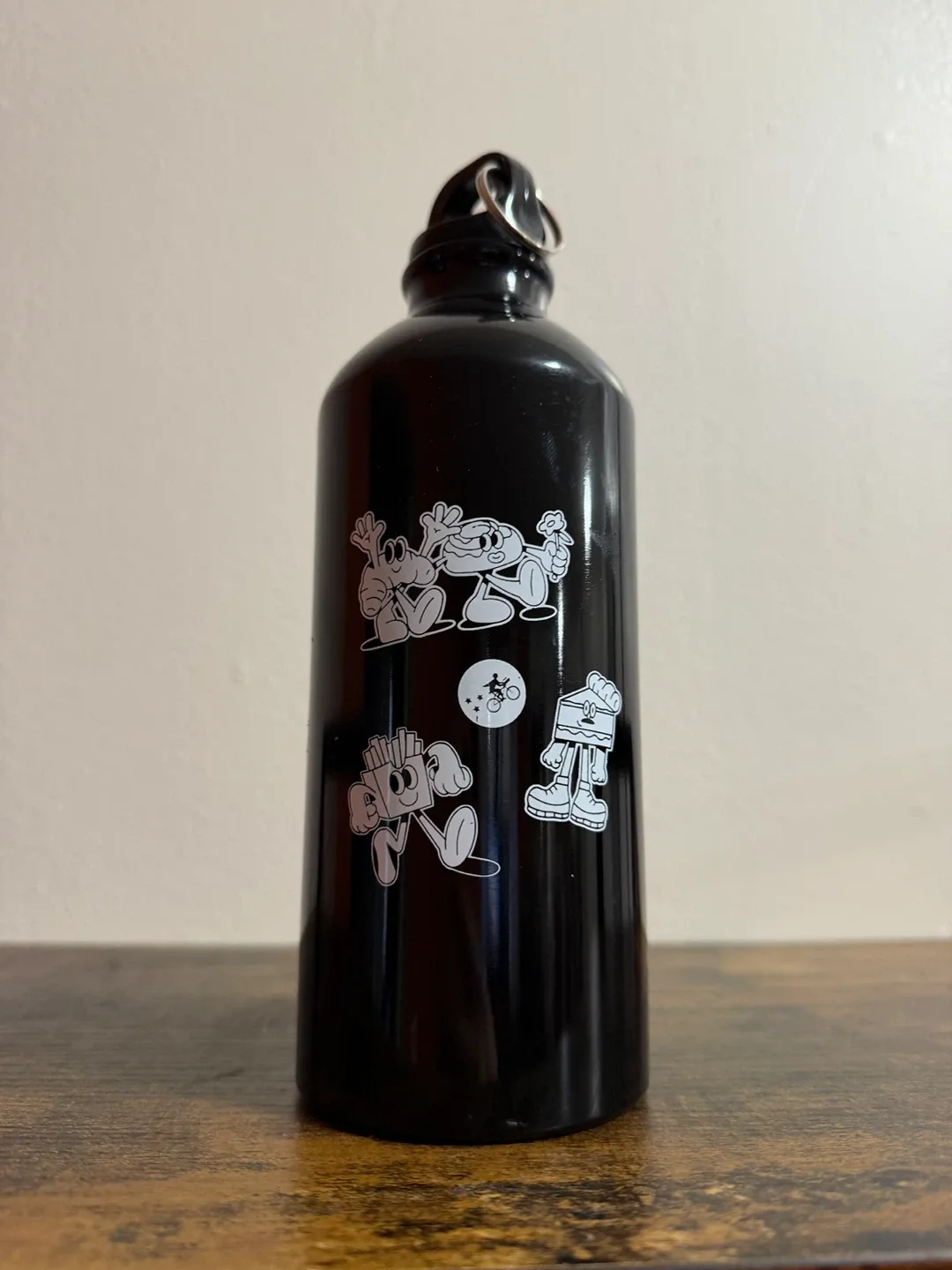 Postmates Black Water Bottle