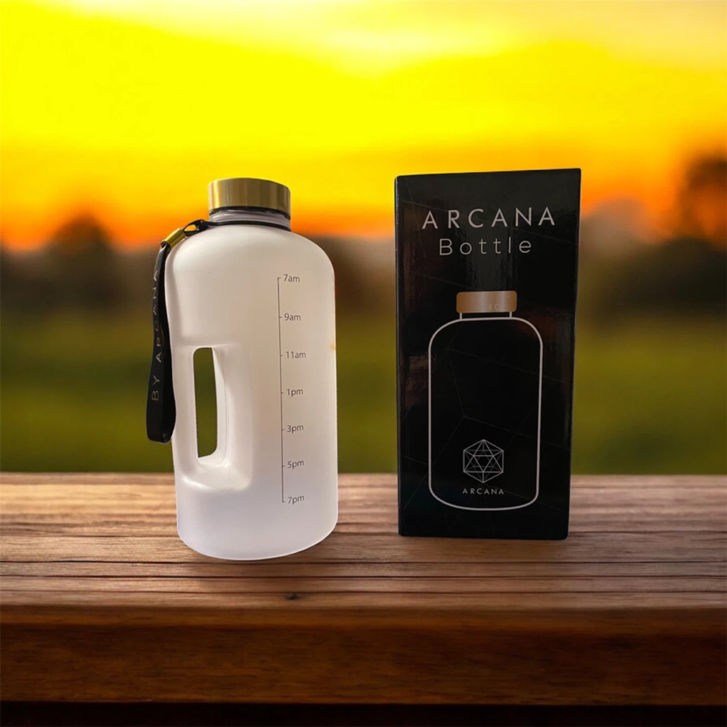 New Arcana 2.2L Large Half Gallon Water Bottle