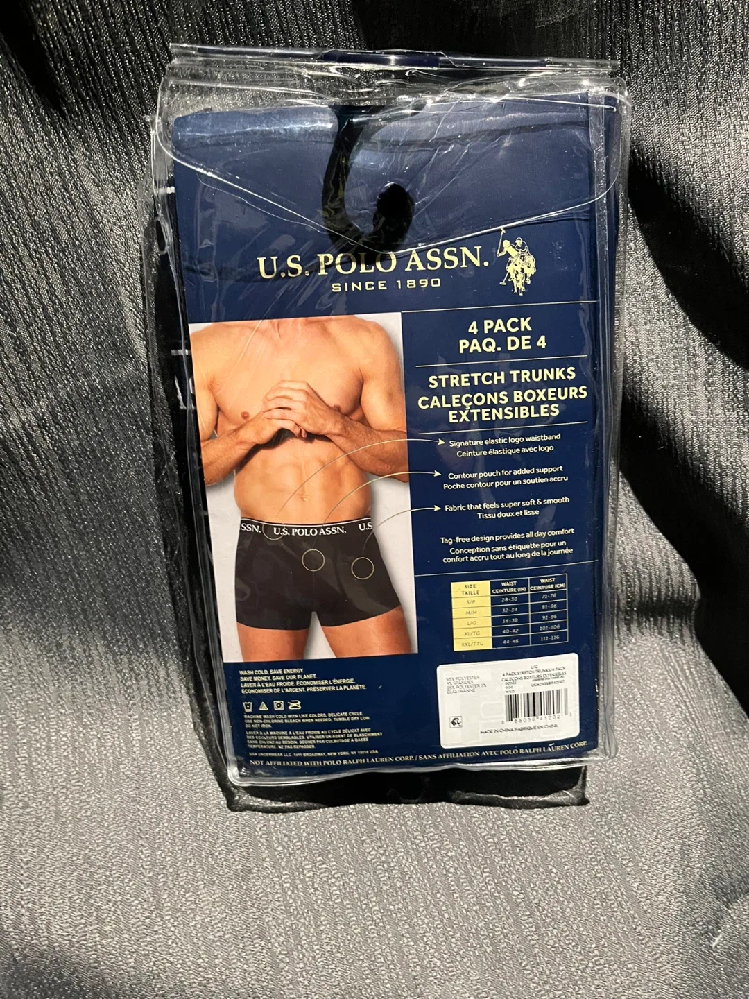 New U.S. Polo Assn. Stretch Trunks - 4 Pack, Large image indicator(2)