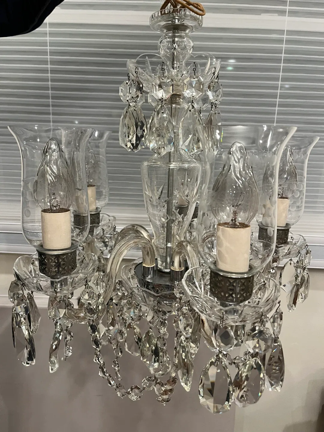 Antique Crystal Chandelier Lighting Fixture image indicator(2)