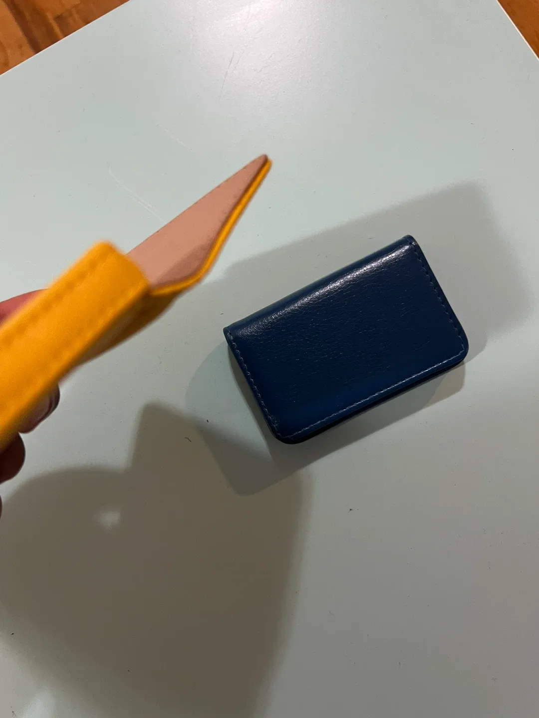 Card Holder Yellow and Blue