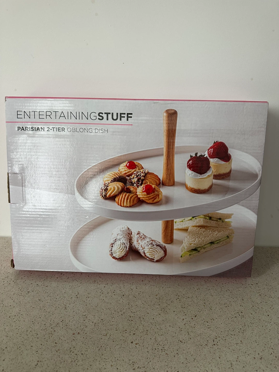 Entertaining Stuff Parisian 2-Tier Oblong Dish