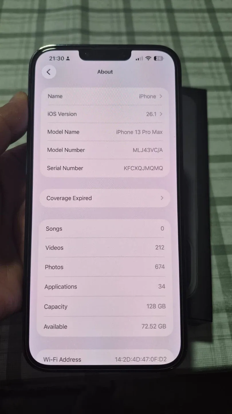 Apple iPhone 13 Pro Max 128GB - Excellent Condition image indicator(2)