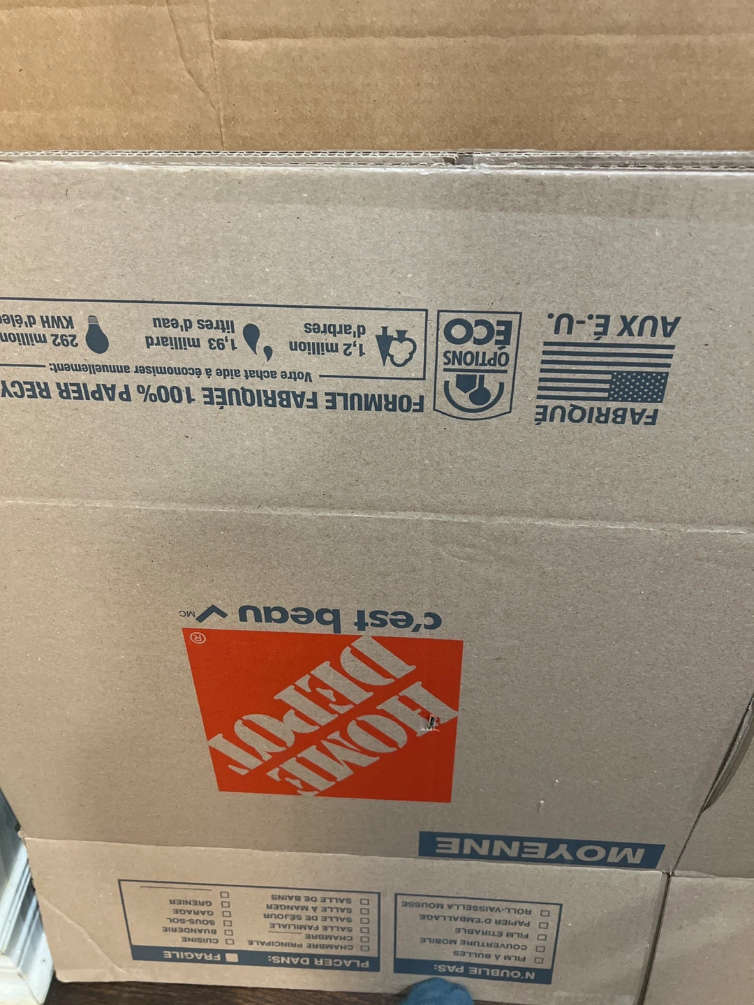 Home Depot Moving Box - Medium Extra Large - photo 2