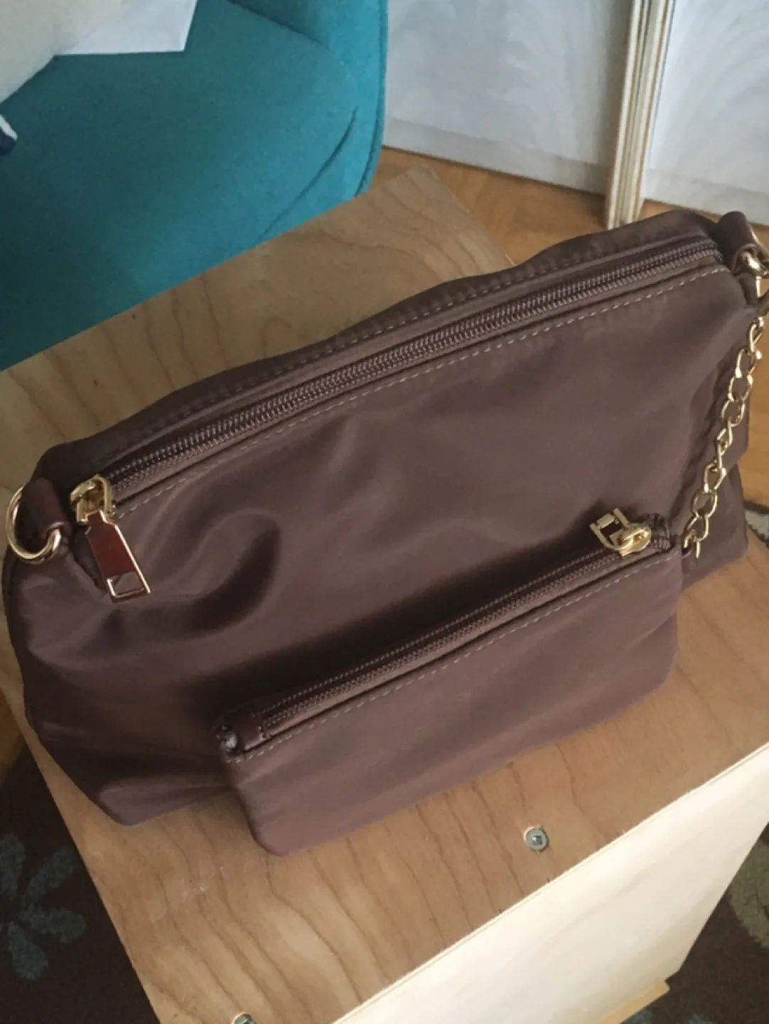 Brown Tote Bag with Removable Pouches image indicator(8)