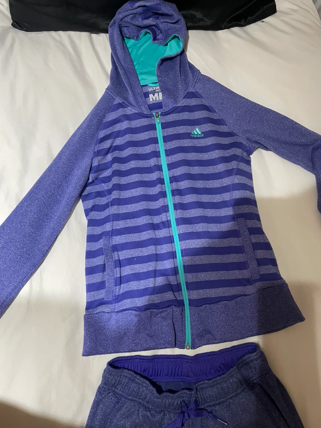 Adidas Ultimate Hoodie & Pants Set - Size M - photo 4
