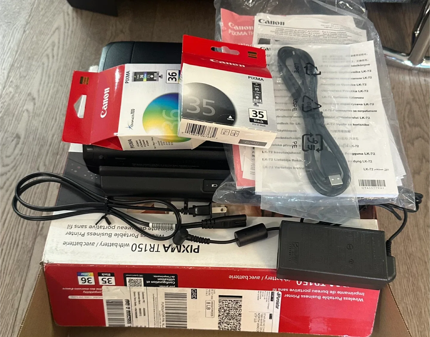 Canon PIXMA TR150 Wireless Portable Printer - Like New! image indicator(7)