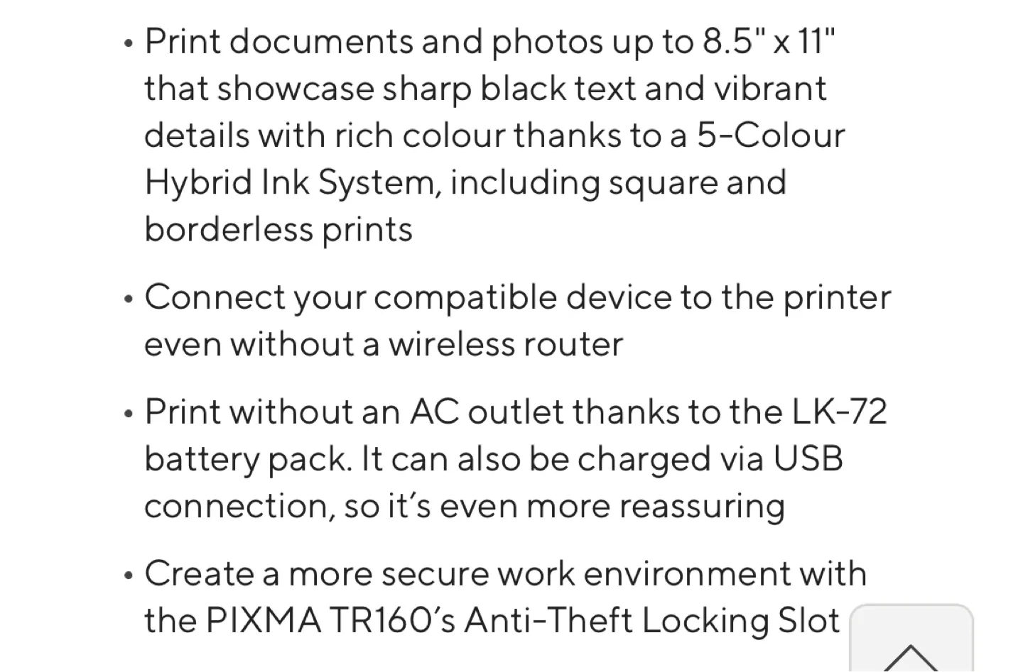 Canon PIXMA TR150 Wireless Portable Printer - Like New! image indicator(9)