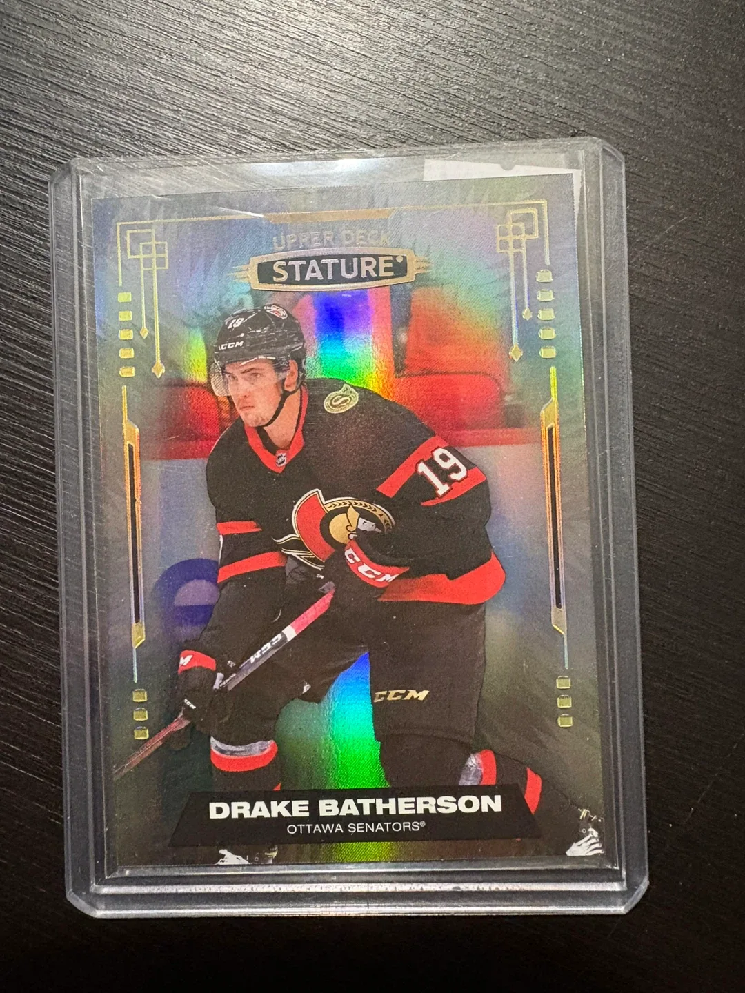 Drake Batherson Upper Deck Stature Hockey Card