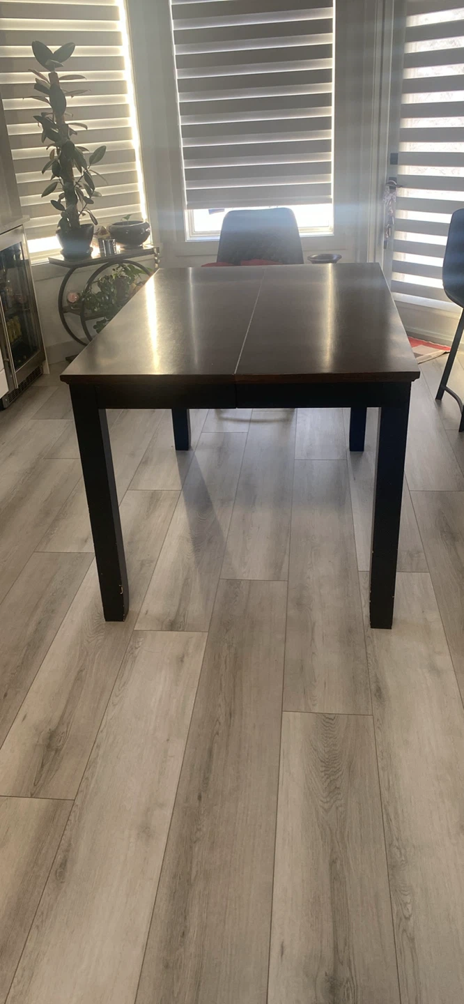 Extendable Dark Brown Dining Table - photo 3
