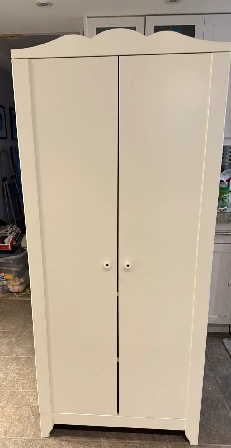 Kids White Wardrobe/ Cabinet image indicator(3)