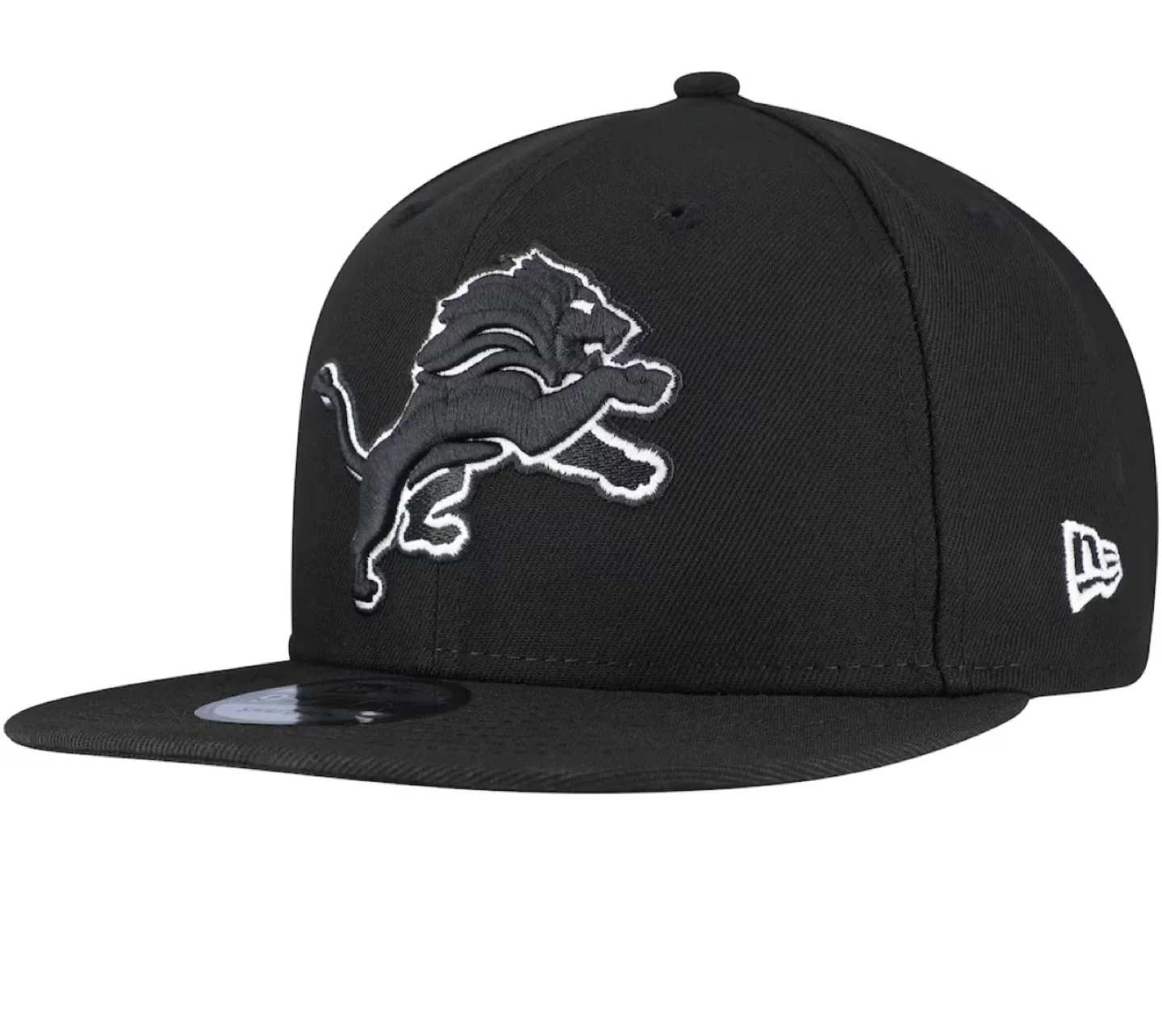 Men's New Era Black Detroit Lions 9FIFTY Adjustable Hat