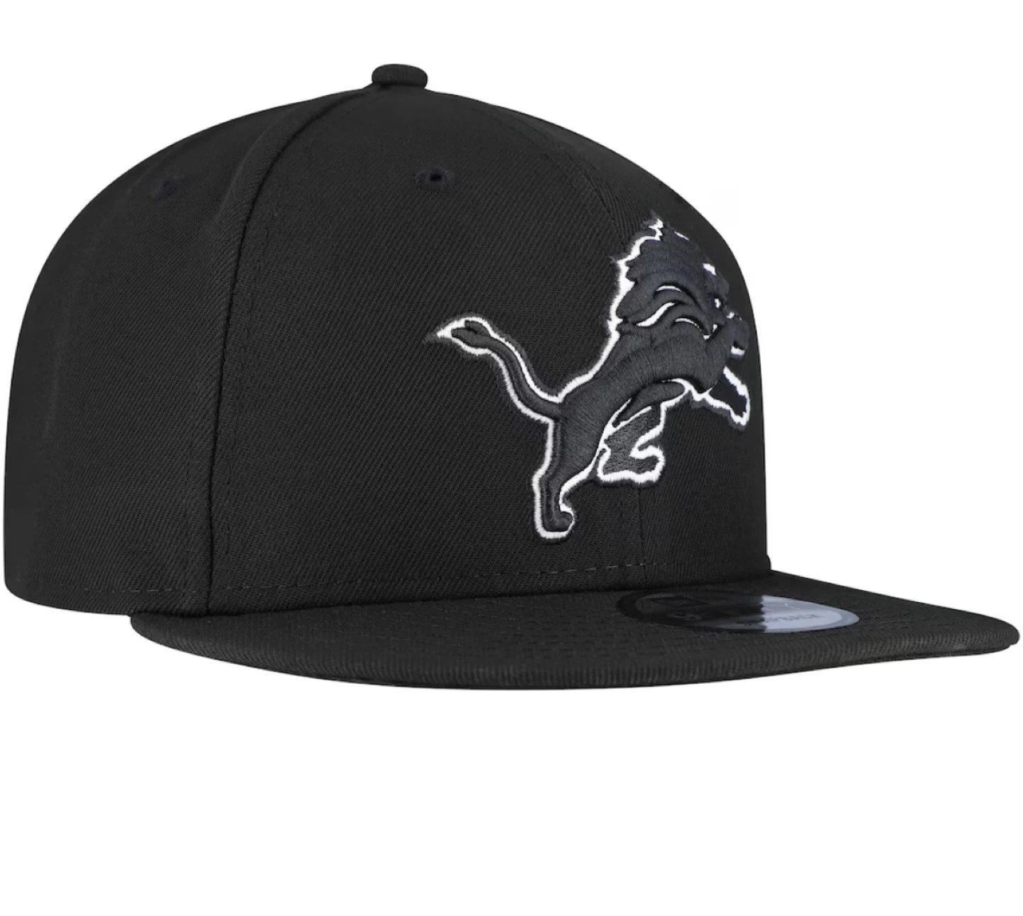 Men's New Era Black Detroit Lions 9FIFTY Adjustable Hat - photo 3