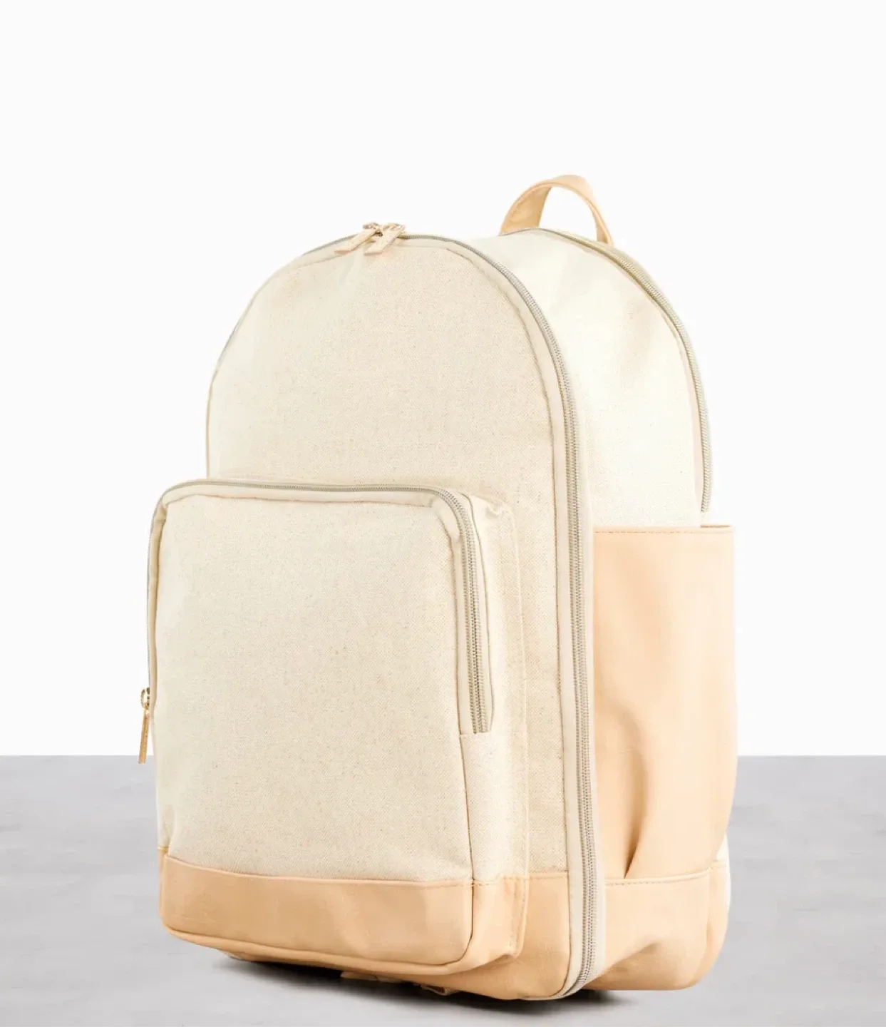 BEIS Beige & Tan Backpack image indicator(3)