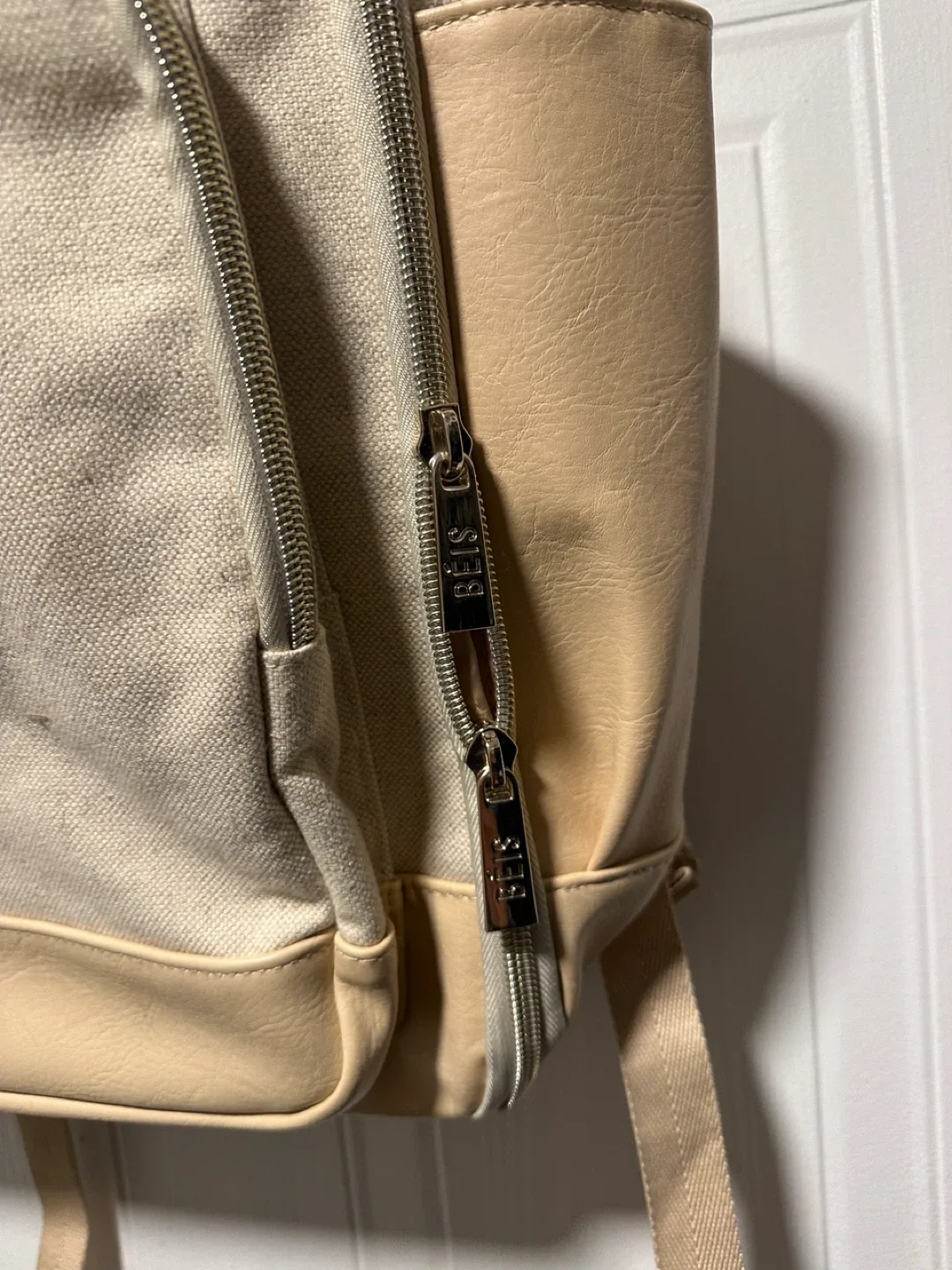 BEIS Beige & Tan Backpack image indicator(7)
