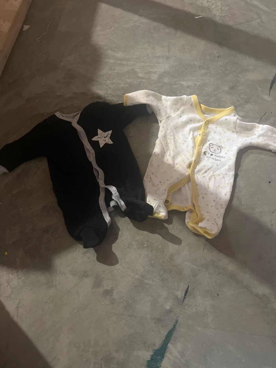 Baby Onesies - Black & White, Size Newborn