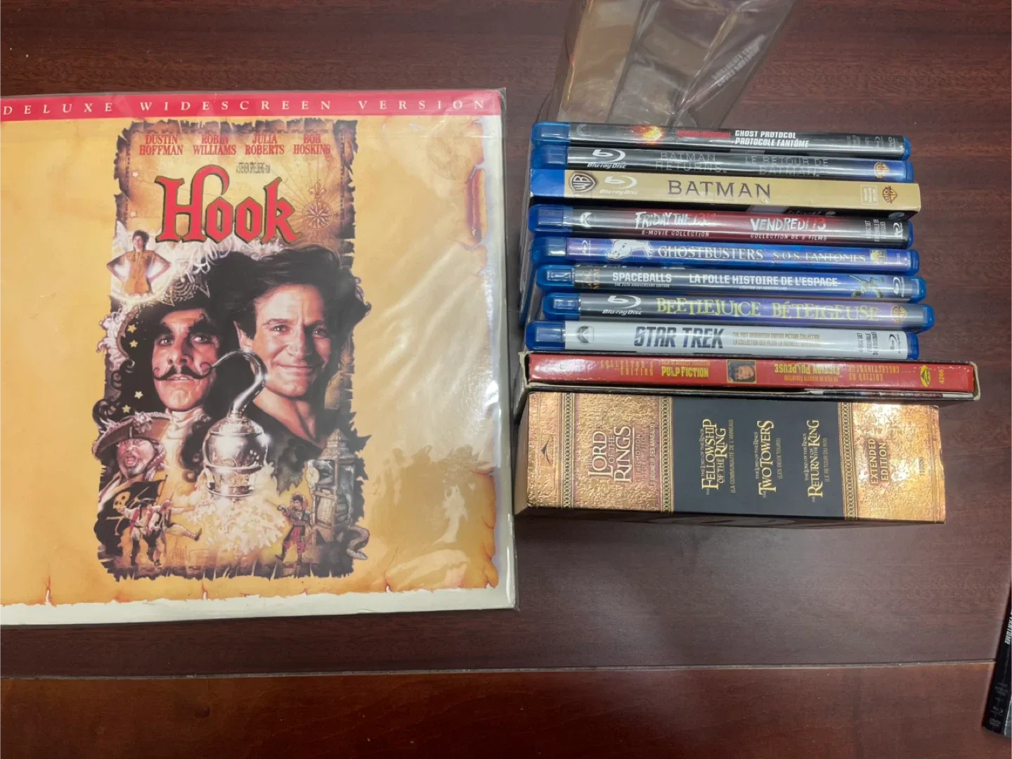 Blu-ray, DVD and laser disc Movies