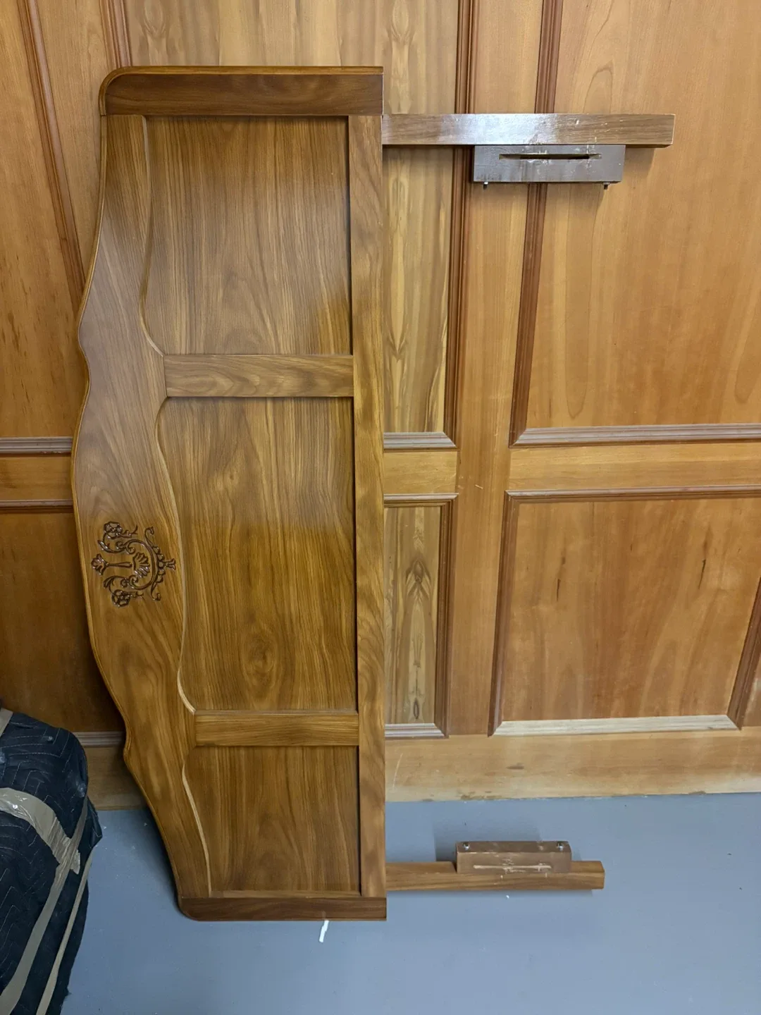 Wooden Headboard & Bed Frame