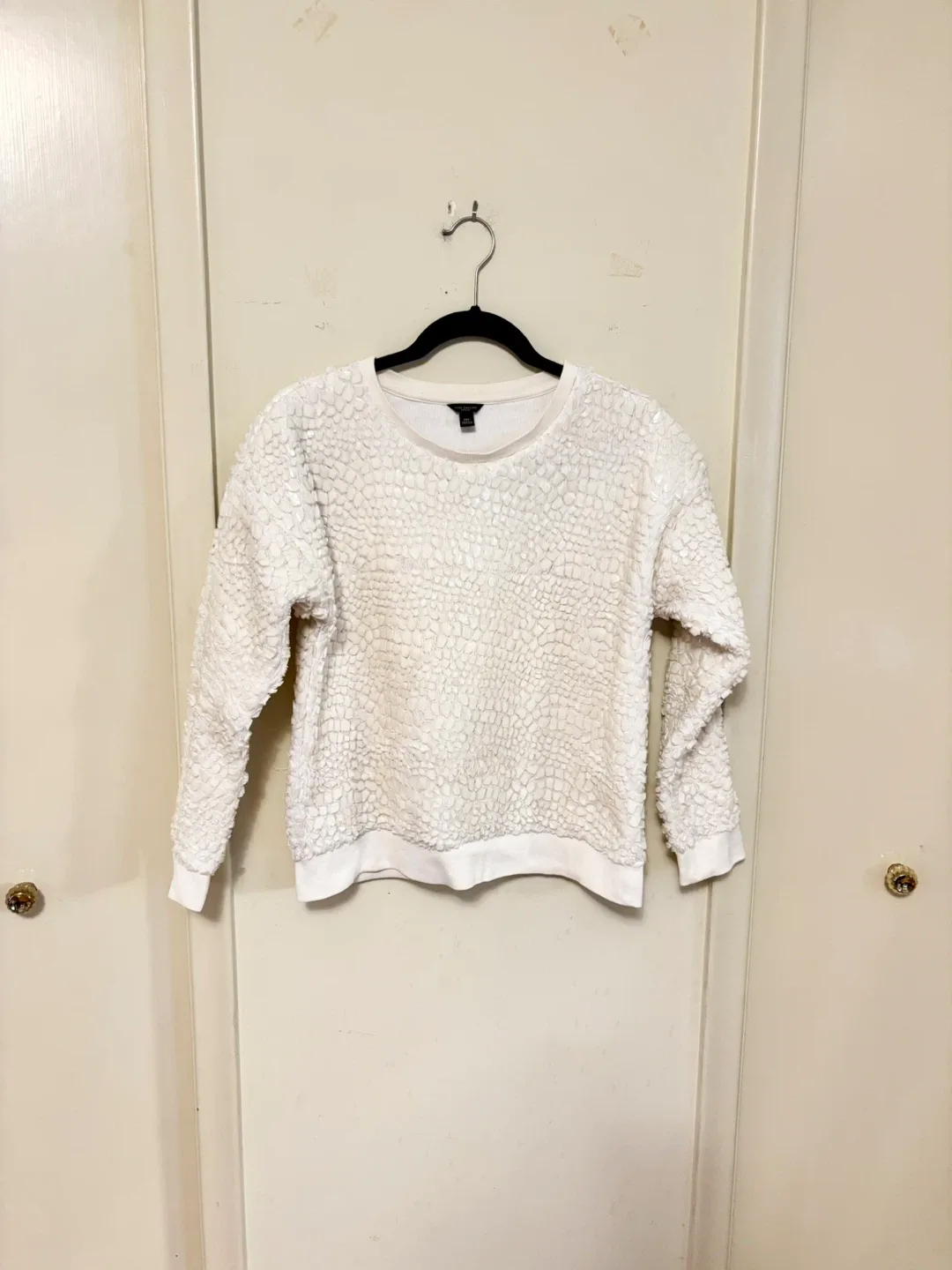Ann Taylor Petite White Sweater - MP