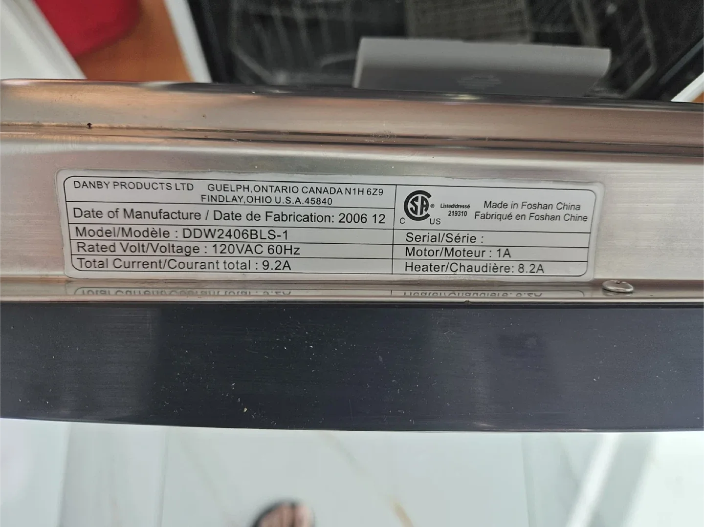 Danby Silhouette Dishwasher - Black & Silver image indicator(4)