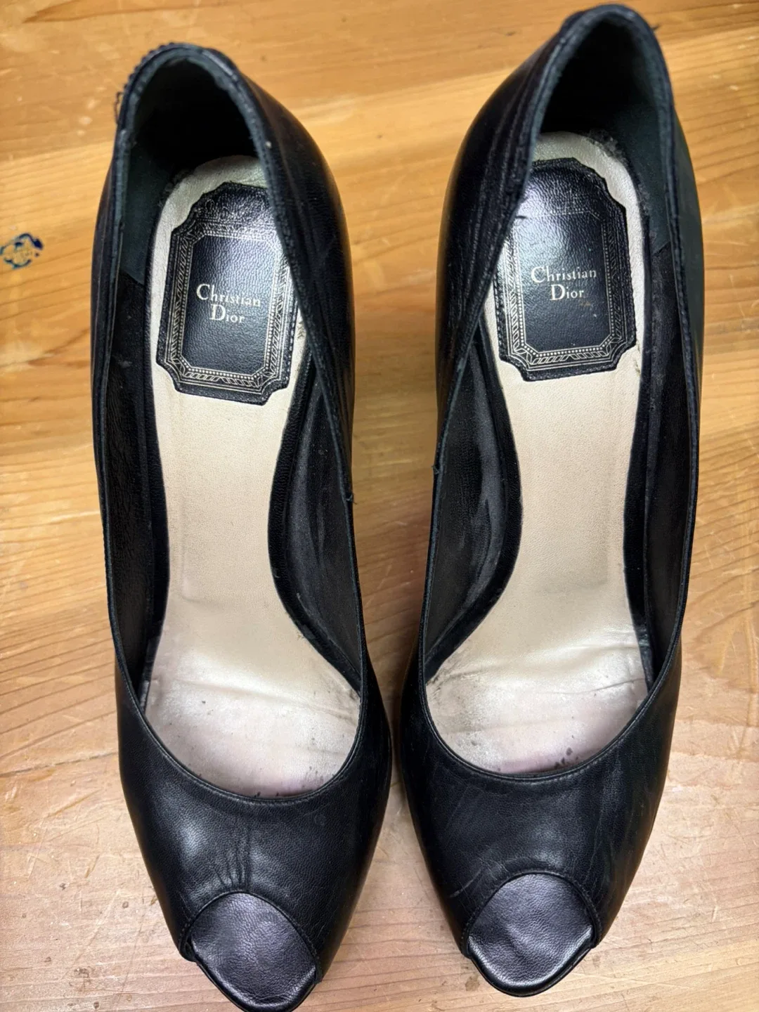 Christian Dior Black Heels Size 38.5