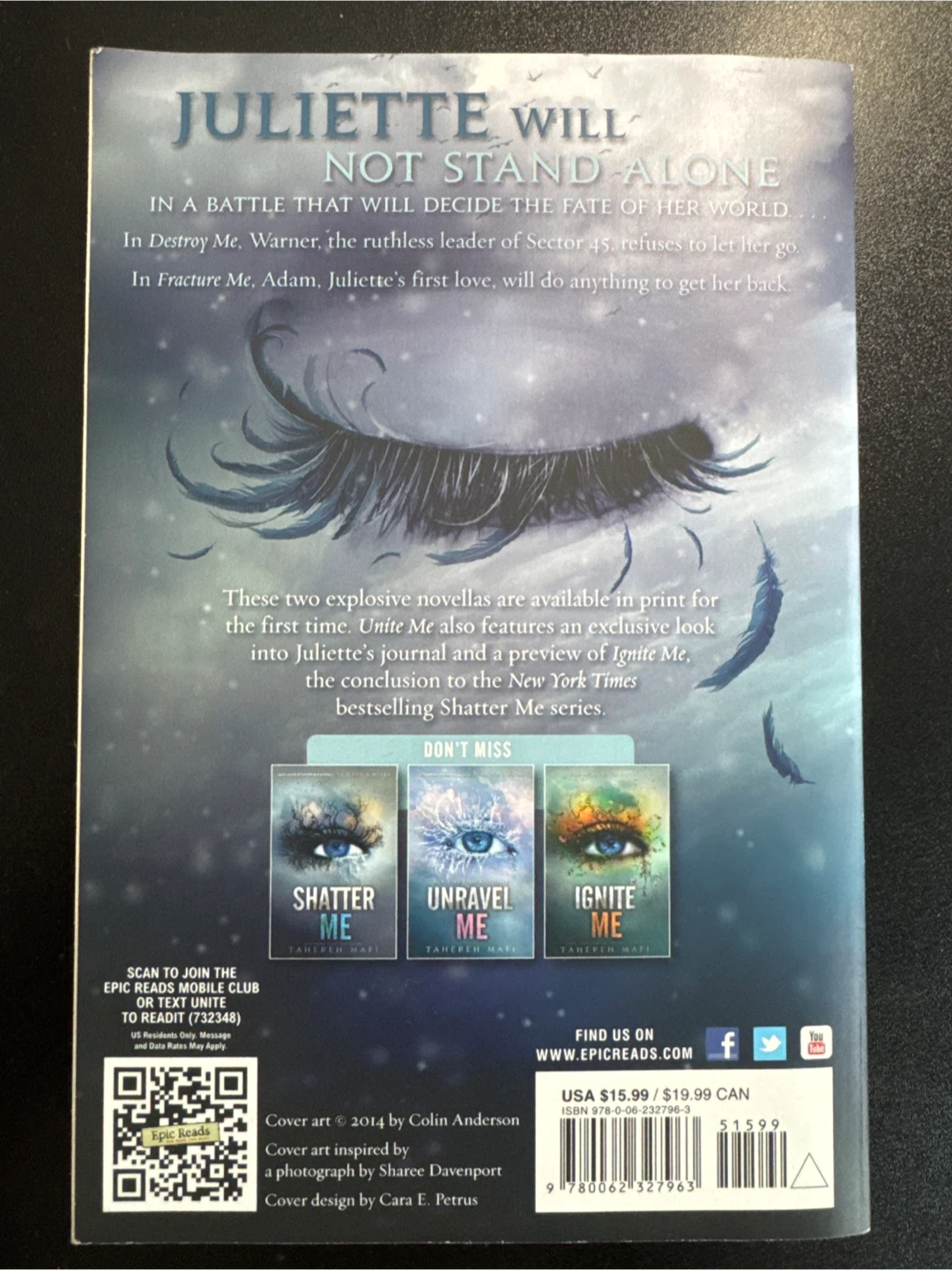Shatter Me Series Novellas by Tahereh Mafi - photo 4