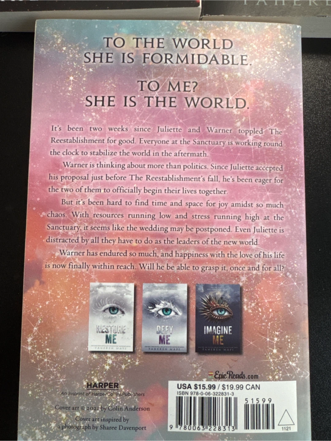 Shatter Me Series Novellas by Tahereh Mafi - photo 2