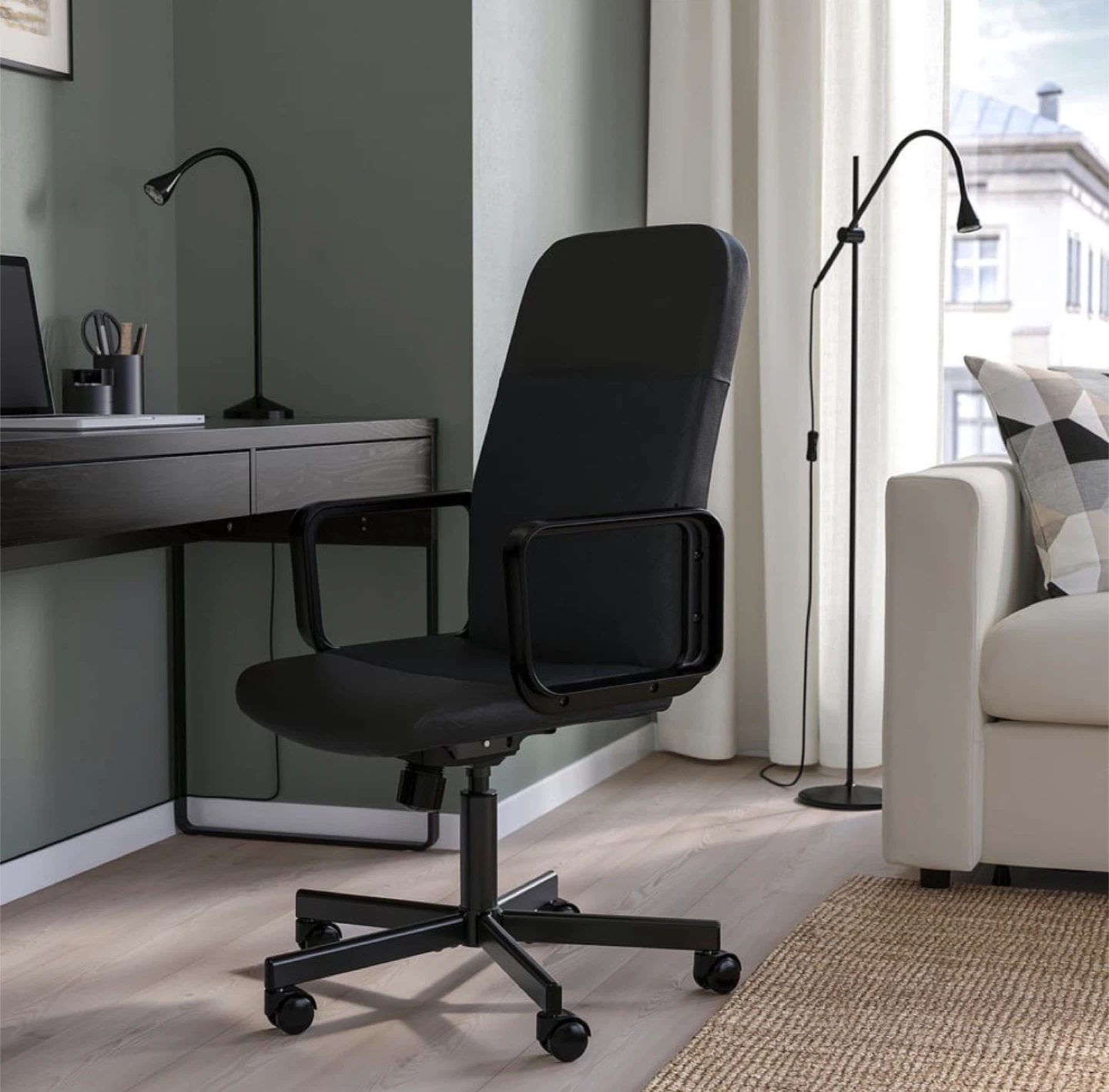 IKEA Office Desk + Swivel Chair
