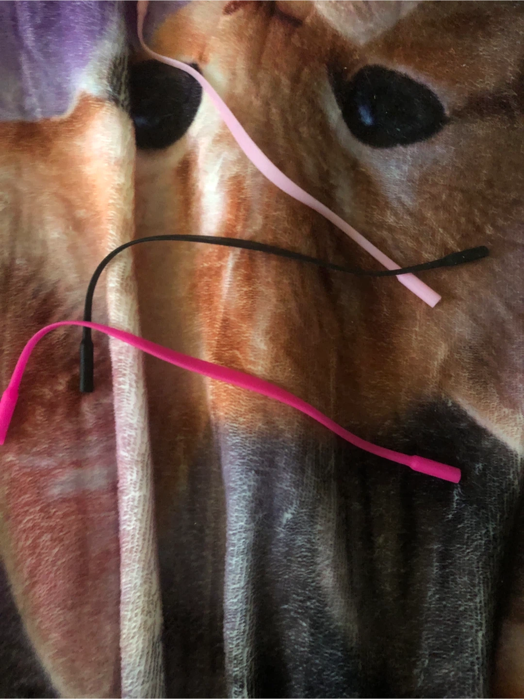 Eyeglass Straps - Pink & Black