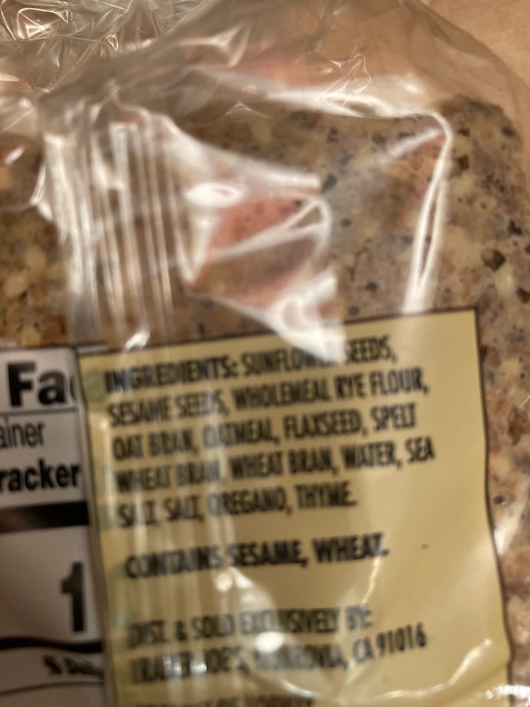 Trader Joe's Seeds & Grains Crispbread - photo 2