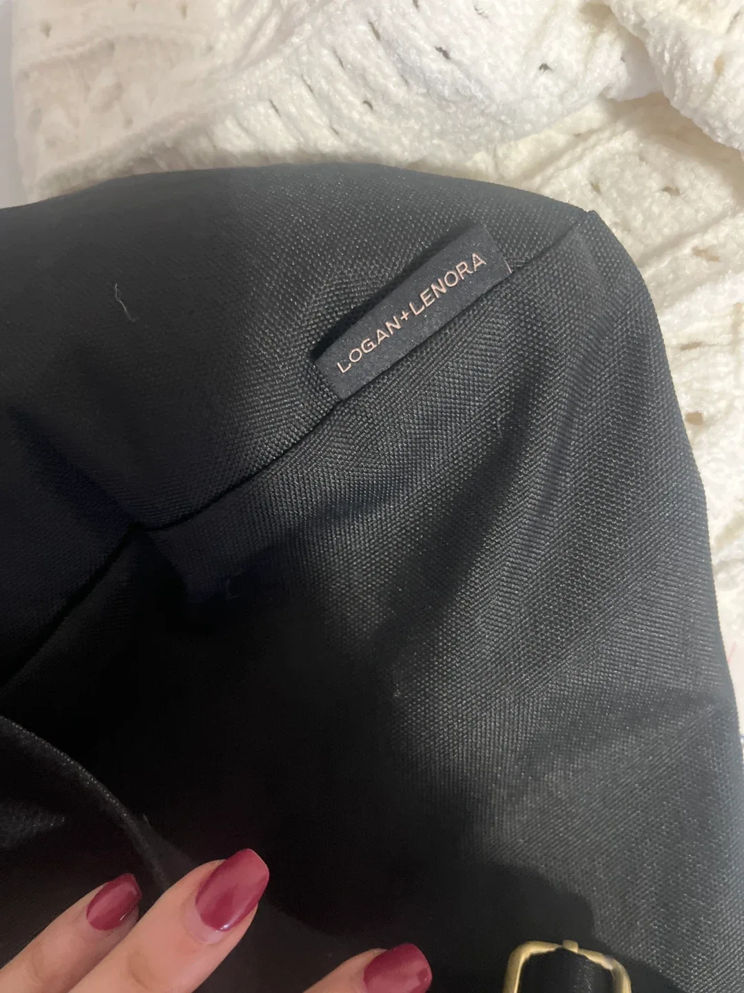 Logan + Lenora Black Sling Bag image indicator(5)