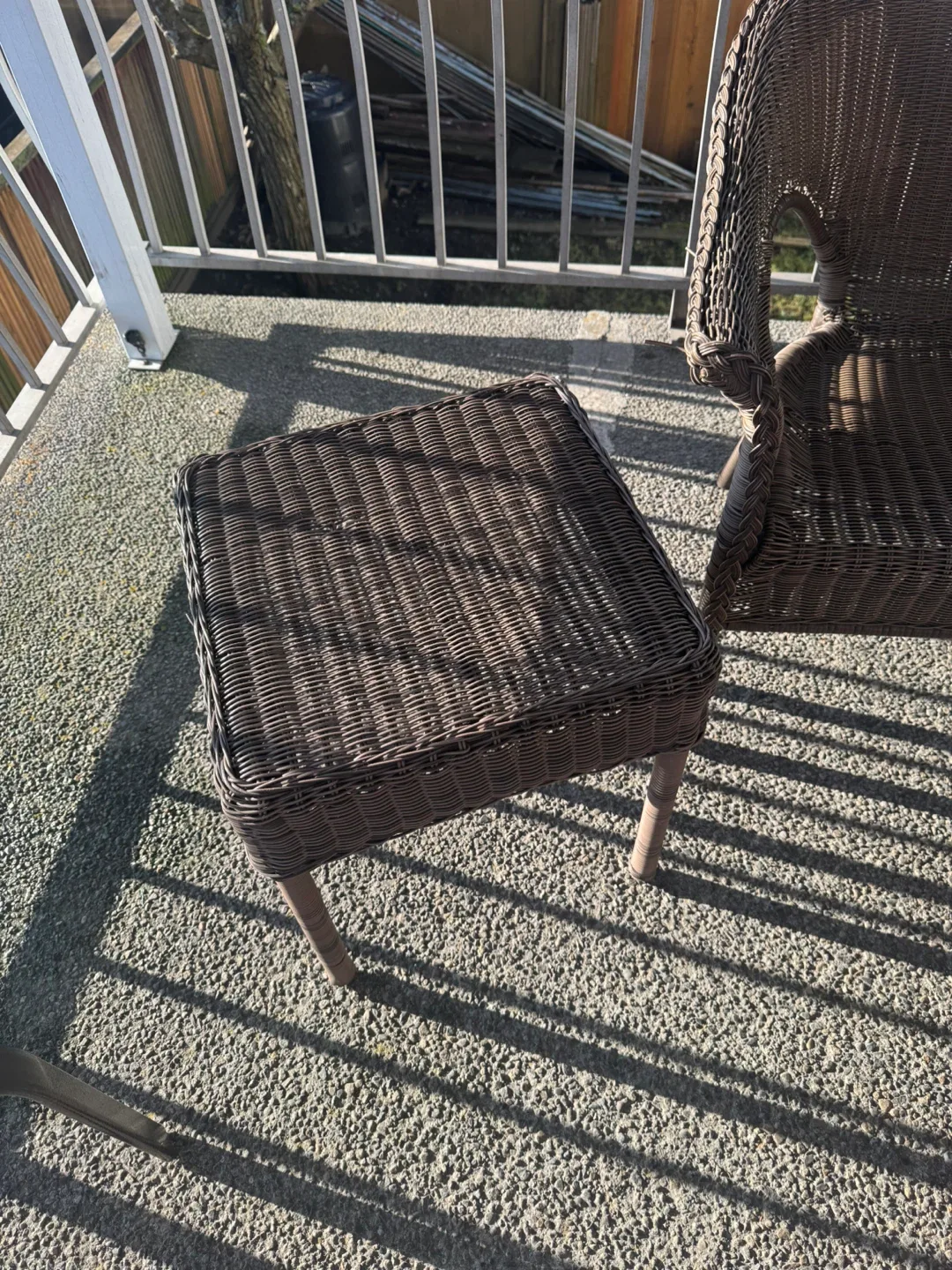 Wicker Patio Set - Loveseat, Chair, Table image indicator(3)