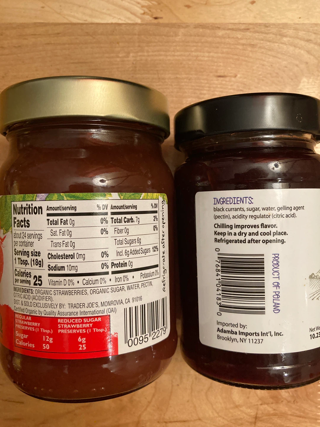 Trader Joe's Strawberry & Vavel Black Currant Preserves - photo 2