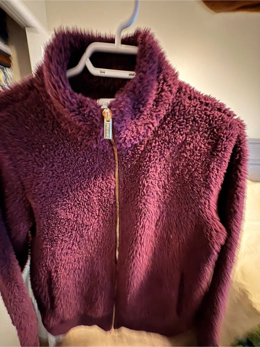 Women’s Calvin Klein Purple Sherpa Jacket