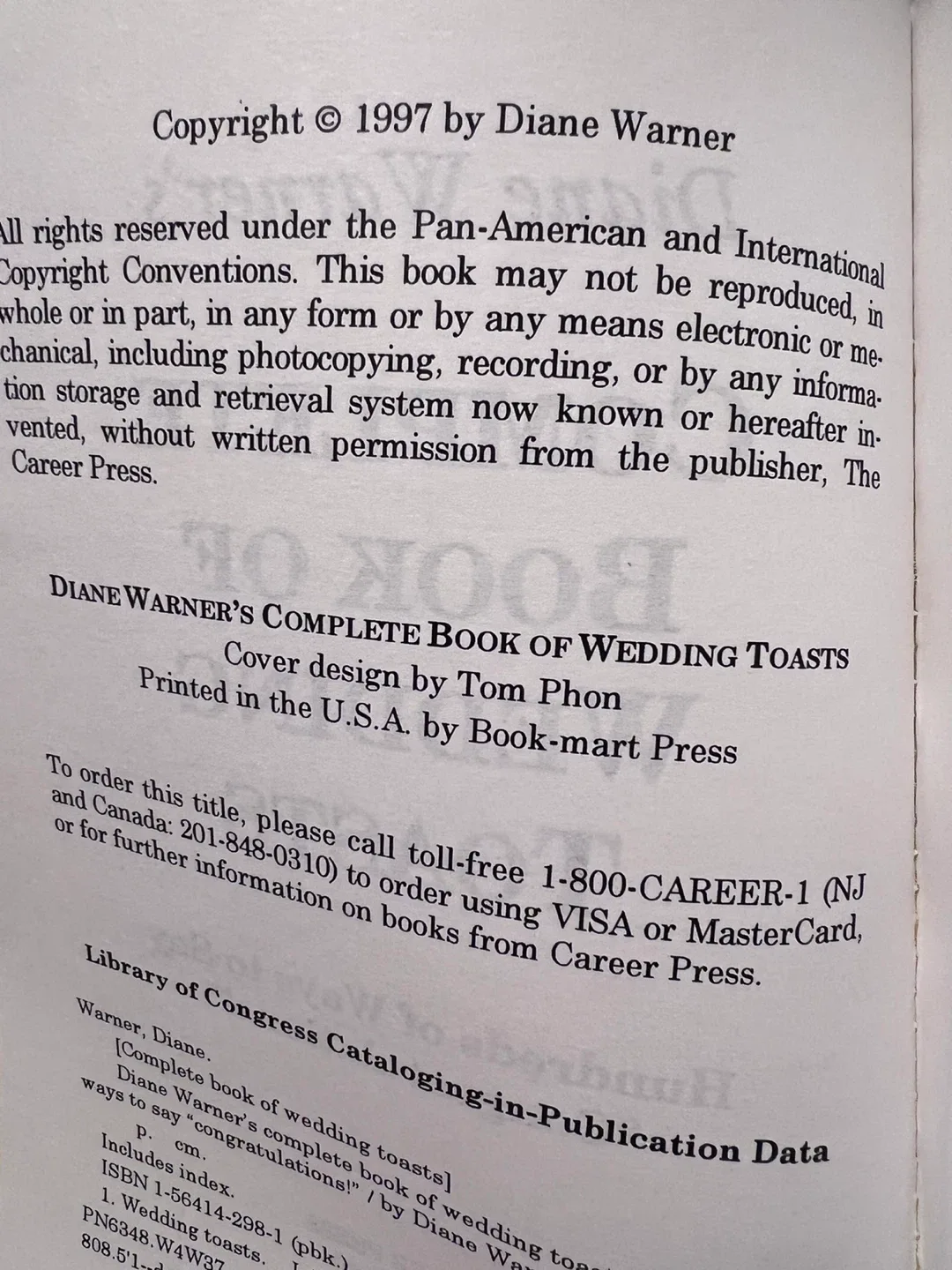 Complete Book of Wedding Toasts by Diane Warner image indicator(3)