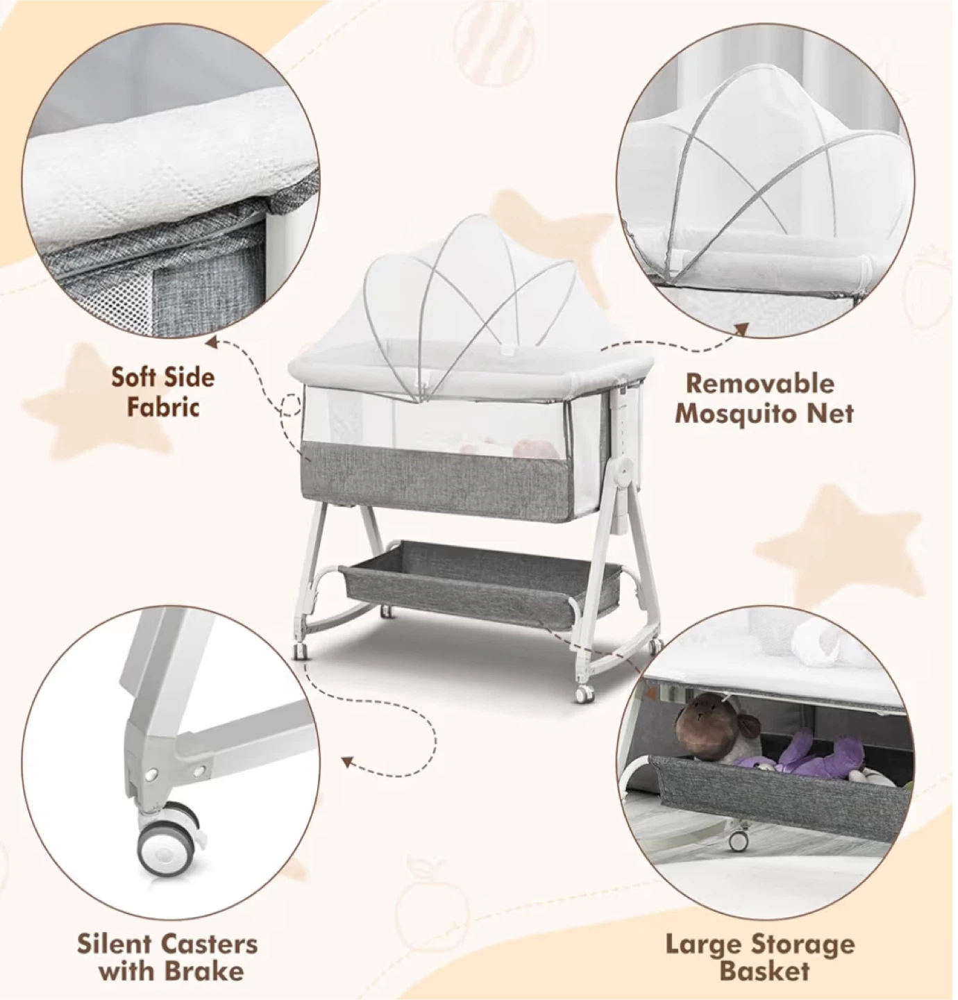 Baby bedside bassinet - photo 4