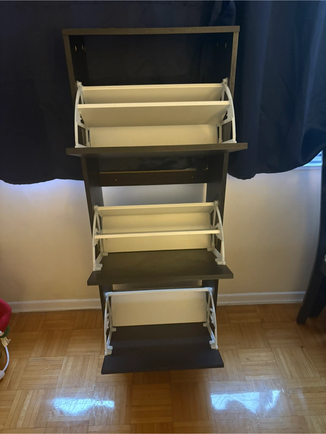 IKEA BISSA Shoe Cabinet - Brown, Like New! - photo 2
