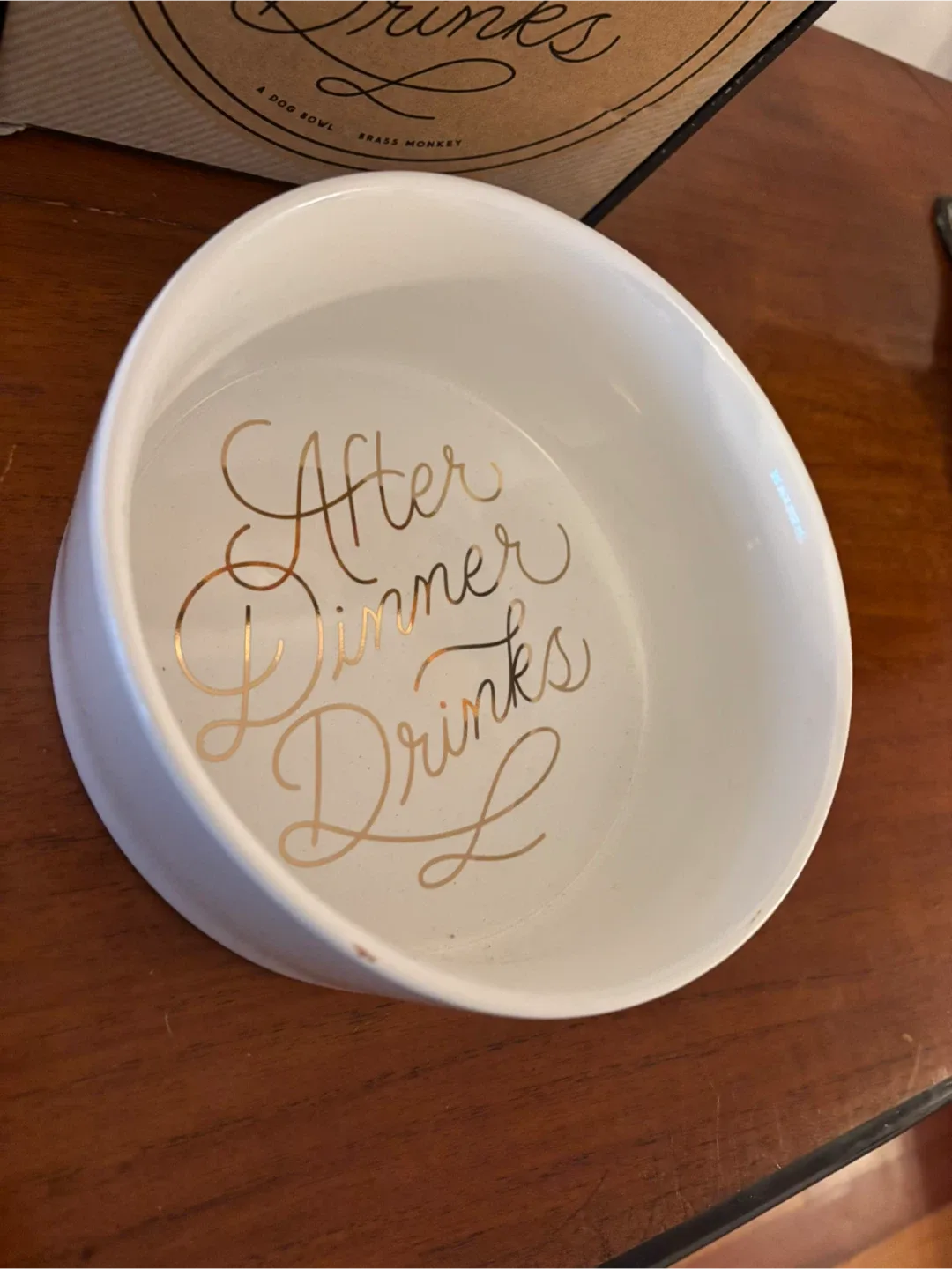 New Brass Monkey After Dinner Drinks Dog Bowl image indicator(3)