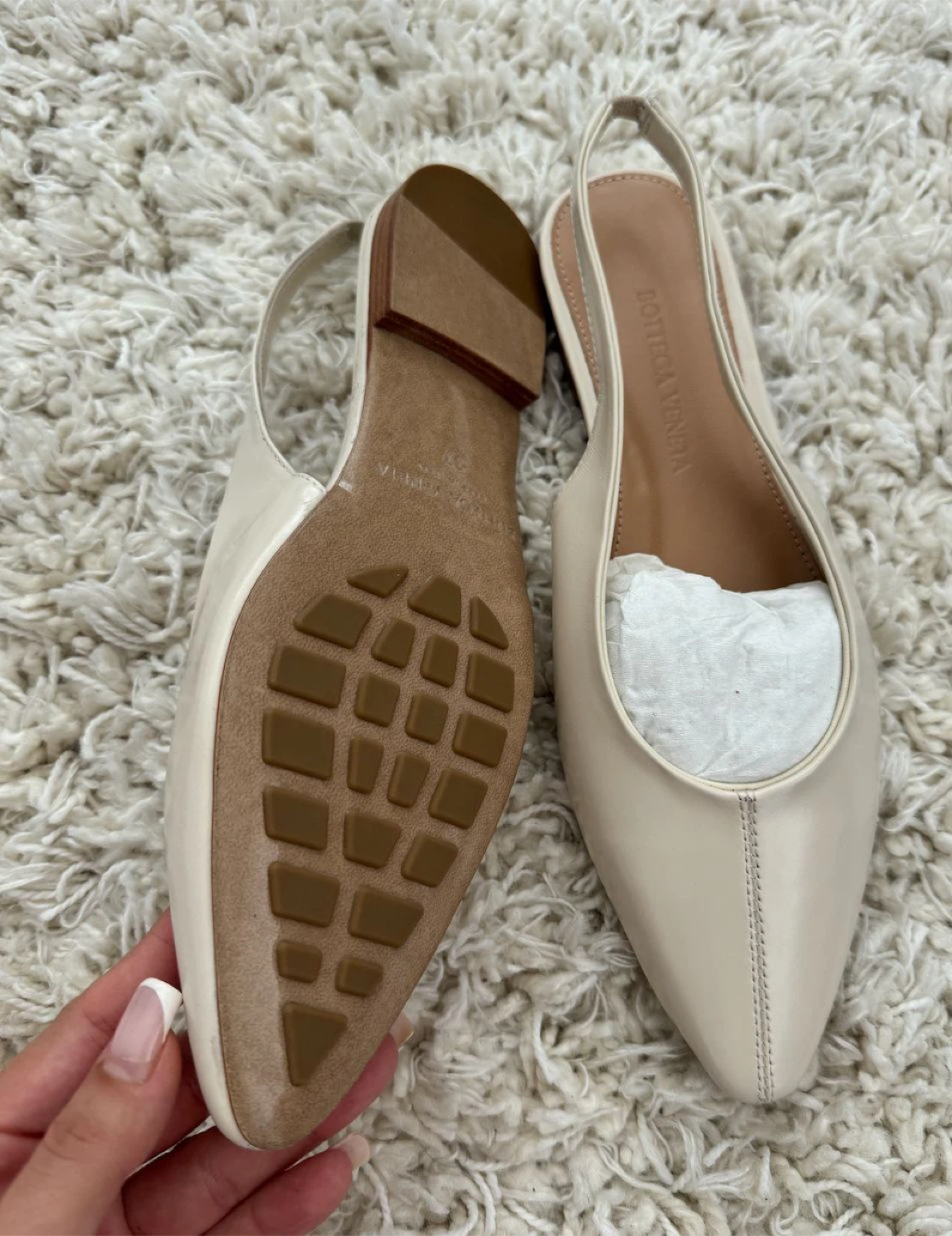 Premium Genuine Leather Slingback Flats – Size 37 (Brand New - photo 2