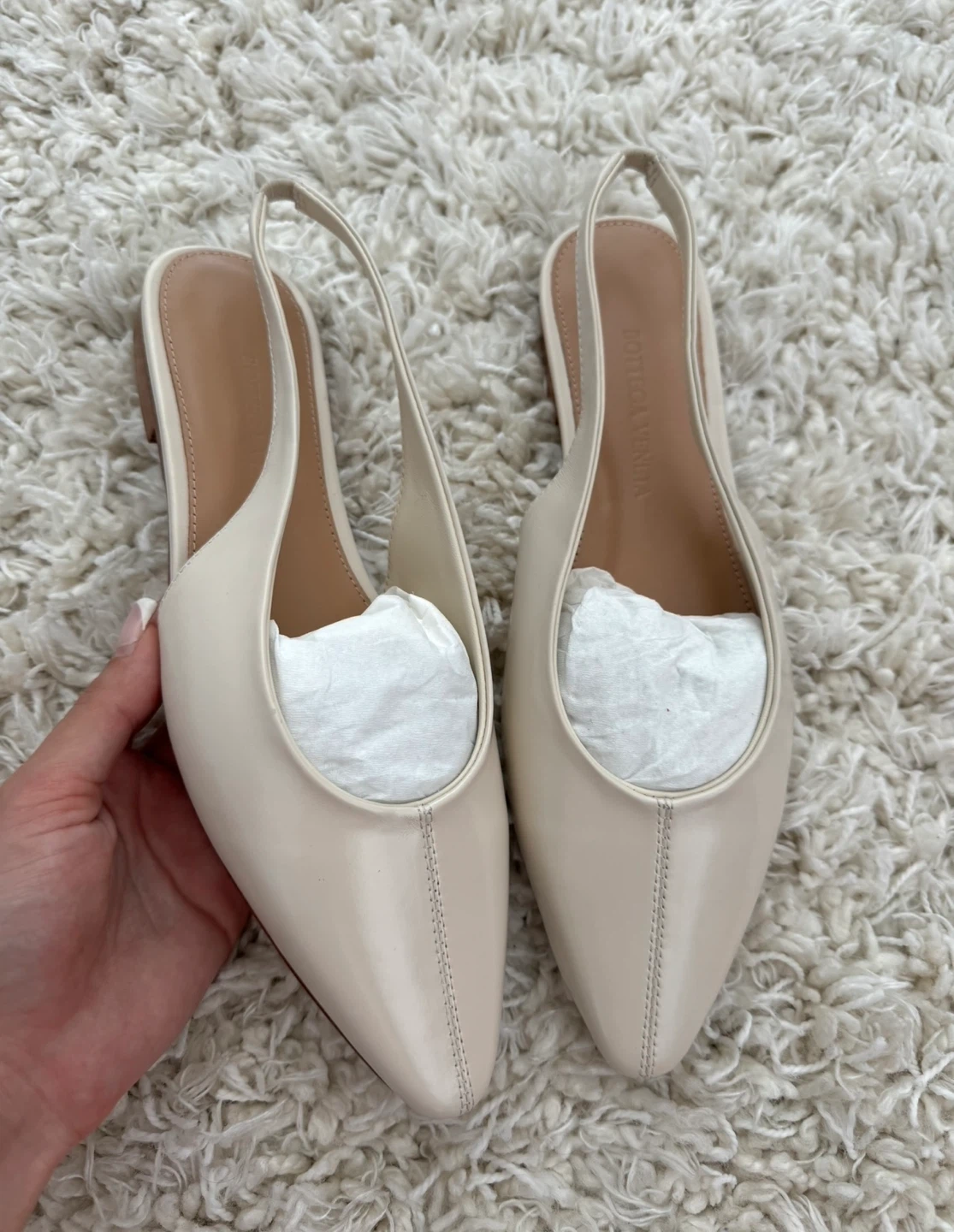 Premium Genuine Leather Slingback Flats – Size 37 (Brand New - photo 5