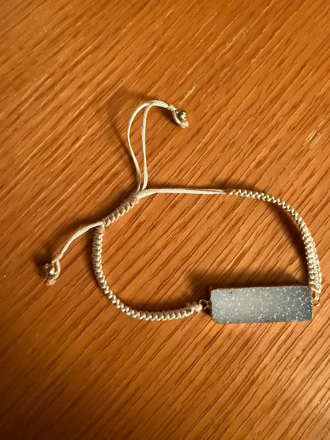 Druzy Stone Macrame Bracelet