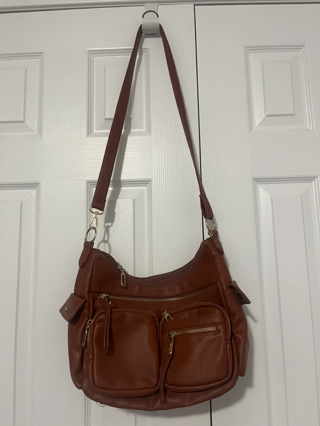 Adorno Brown Faux Leather Shoulder Bag - One Size - photo 2