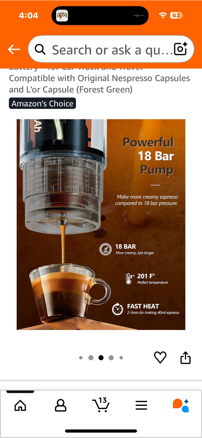 CONQUECO Portable Coffee Maker Espresso Capsule - photo 3