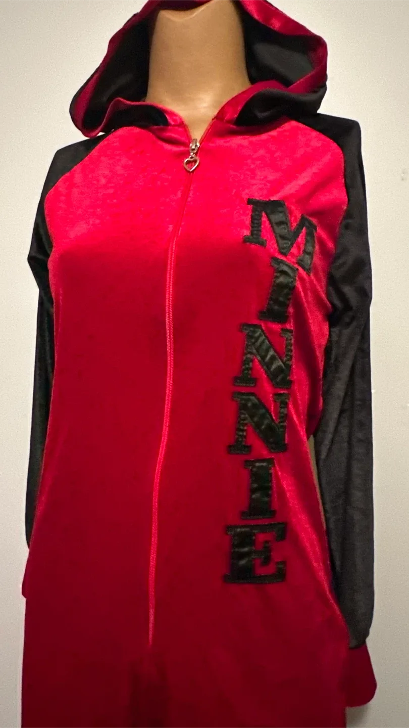 Minnie Mouse Red Velour Jumpsuits S/M image indicator(4)