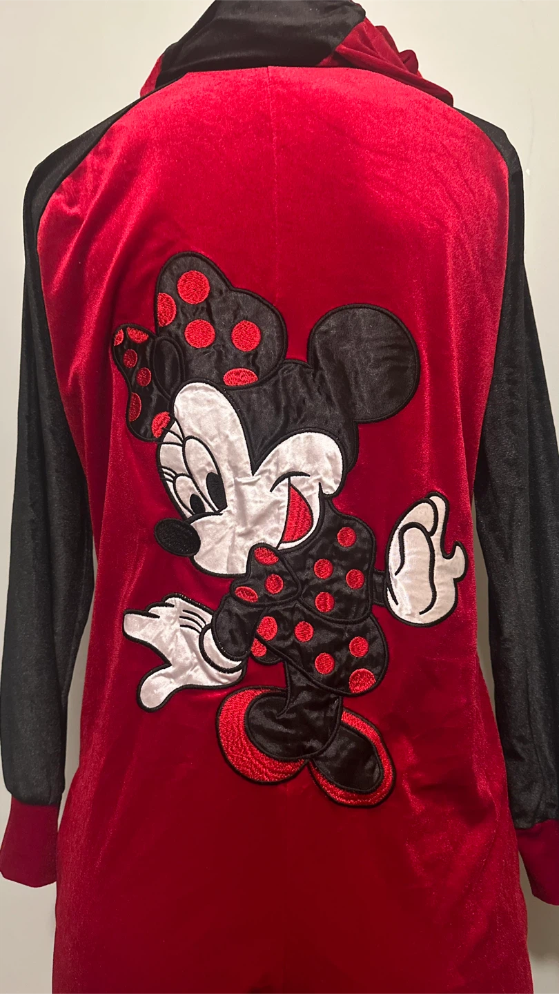 Minnie Mouse Red Velour Jumpsuits S/M - photo 3