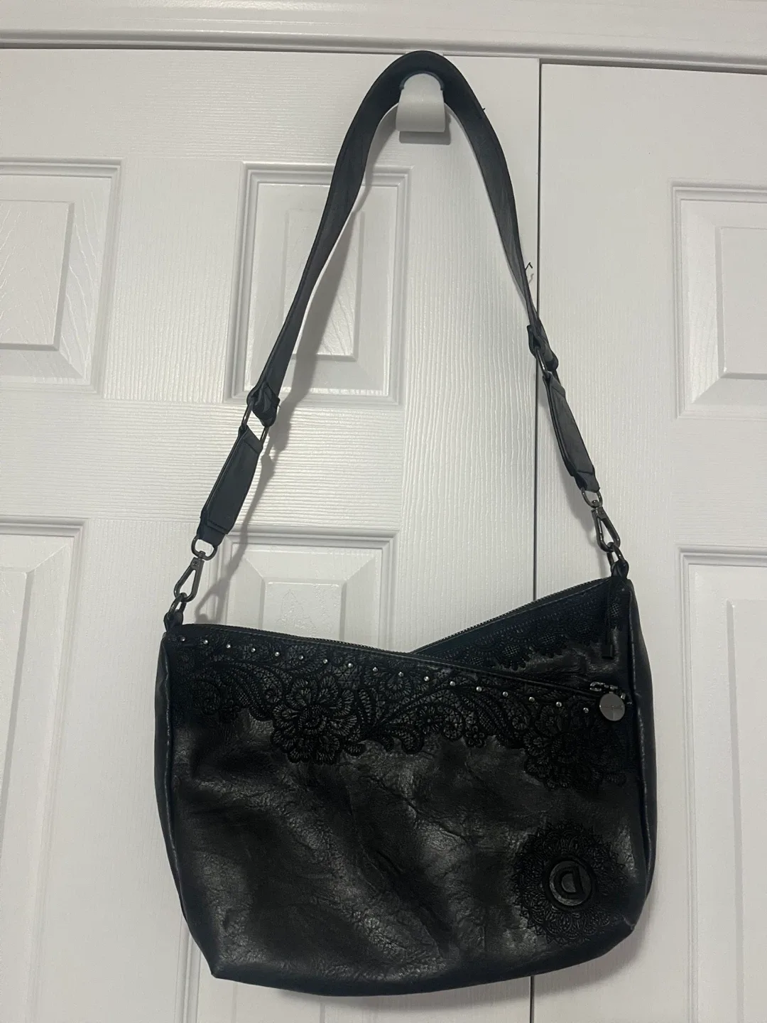 Desigual Black Leather Shoulder Bag