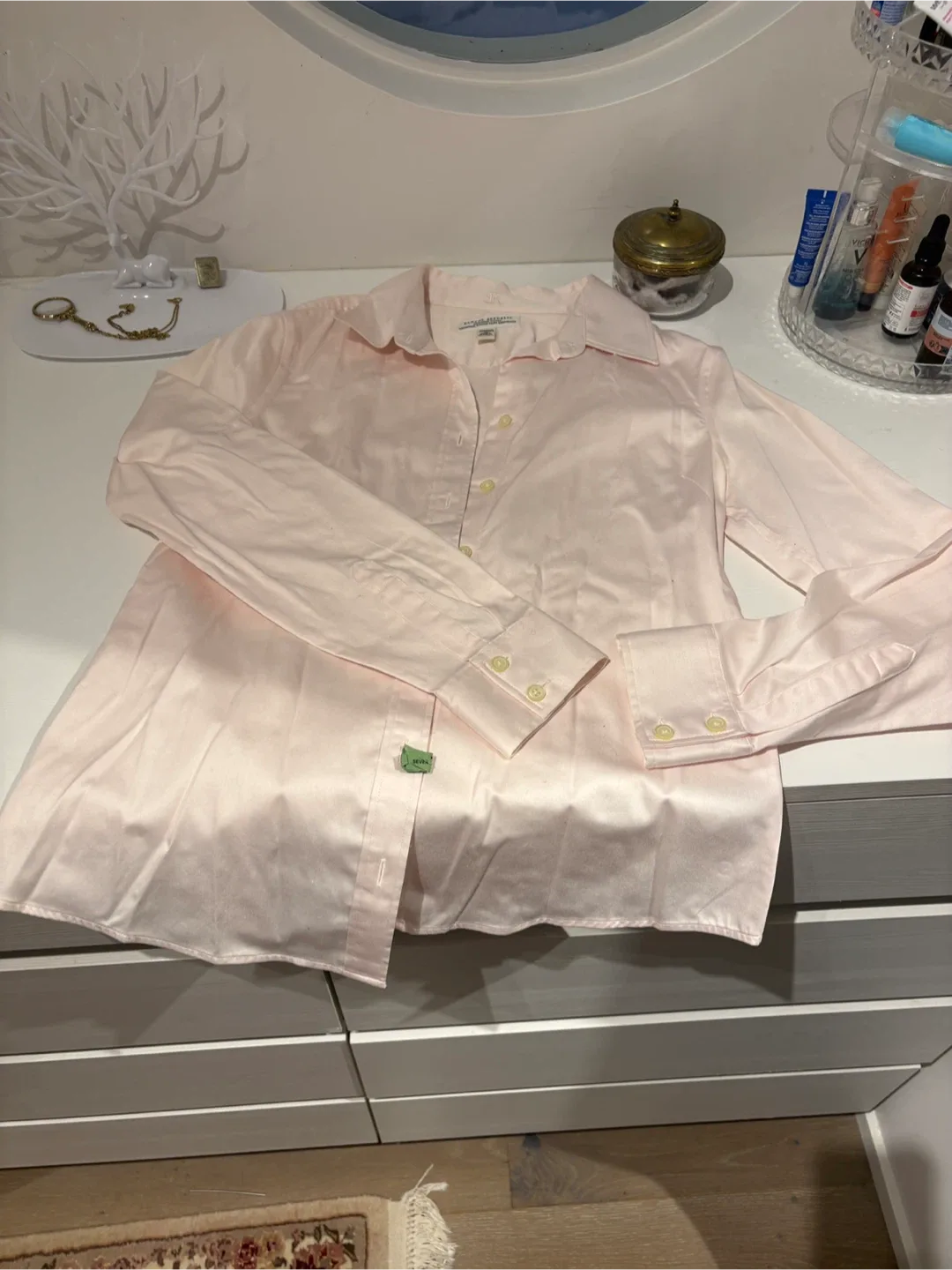 Banana Republic Pink Stretch Shirt - Size 10