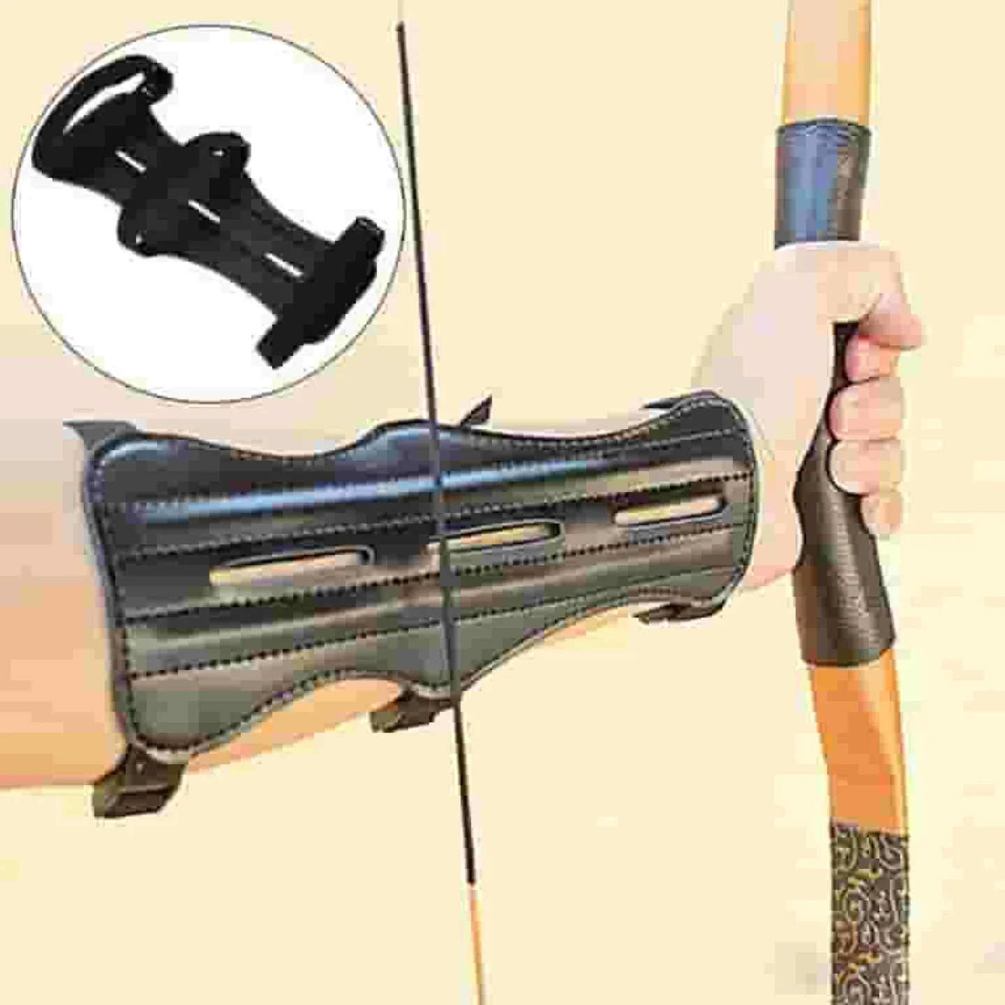Archery Arm Guard - Cowhide Leather image indicator(2)